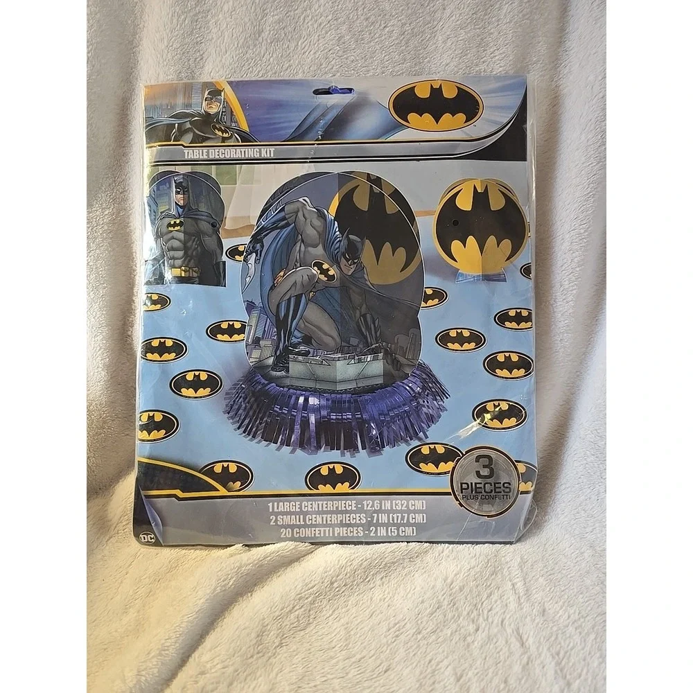 Batman Table Decorating Kit Superhero Birthday Decorations Party Supplies BatMan